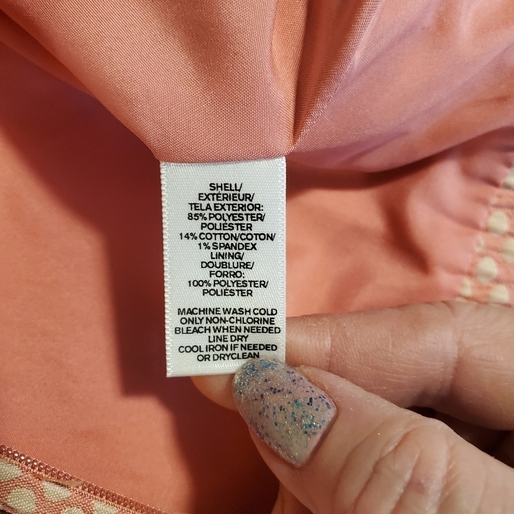 NWT Ann Taylor LOFT PINK & OFF WHITE POLKA DOT SKIRT SIZE 12P, Retail $59.50 - Picture 6 of 7